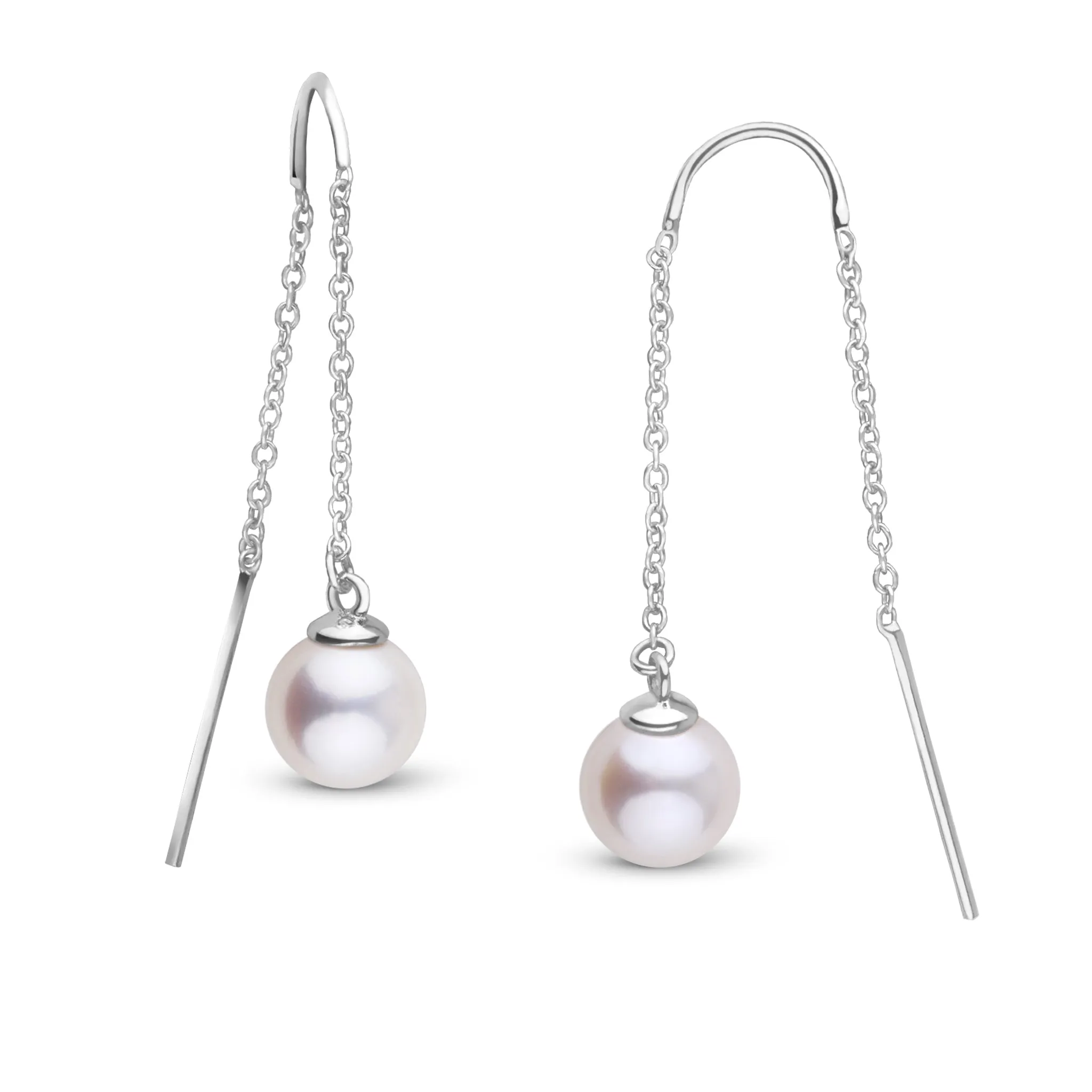 7.5-8.0 mm Freshadama Pearl Threader Earrings