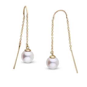 7.5-8.0 mm Freshadama Pearl Threader Earrings