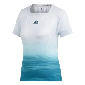 adidas Women's T-shirt - Parley White/Blue DP0270