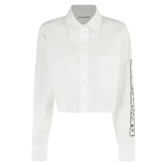 Alexander Wang  |Street Style Long Sleeves Plain Cotton Elegant Style