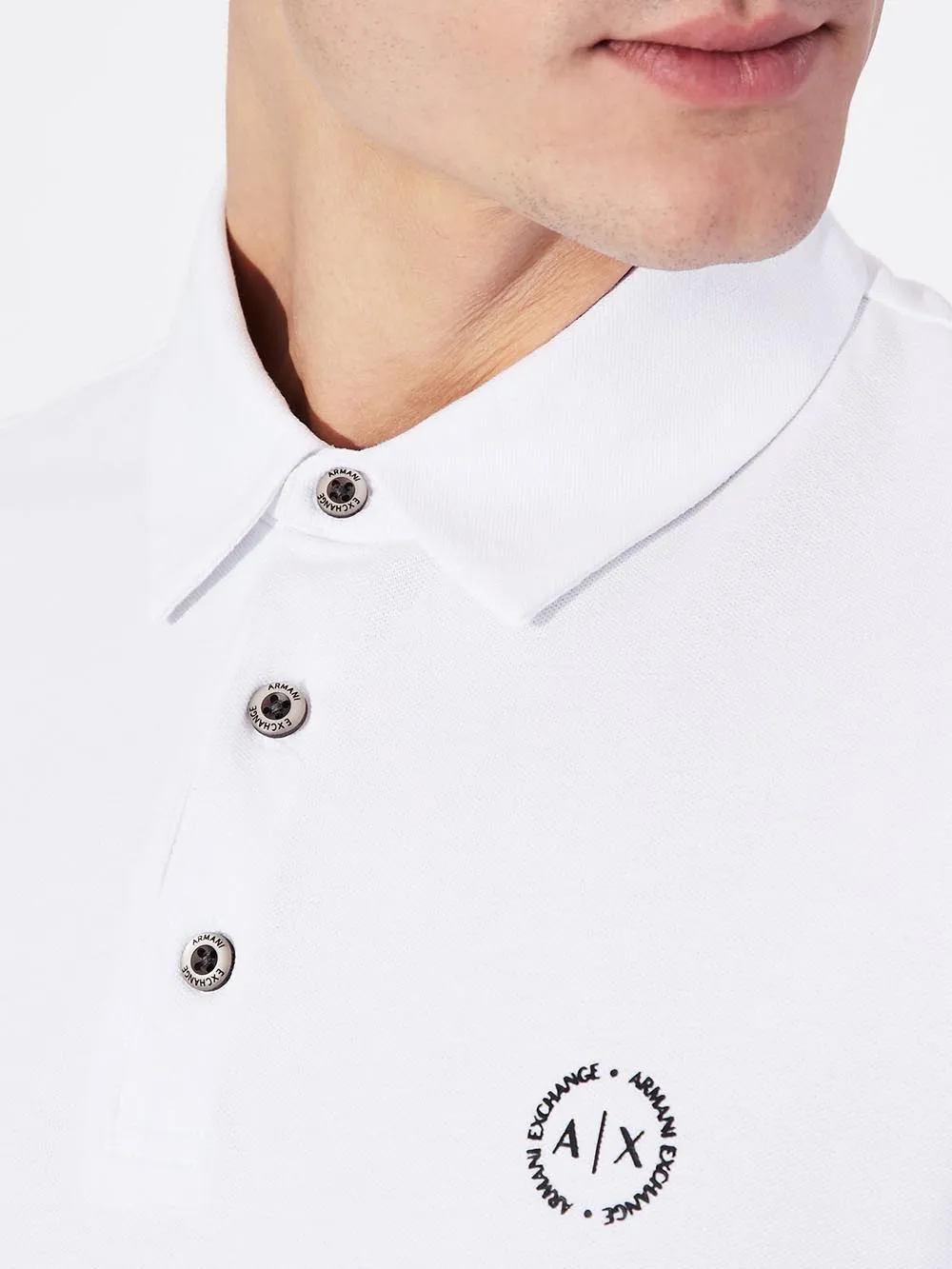 Armani Exchange Polo Uomo Bianco