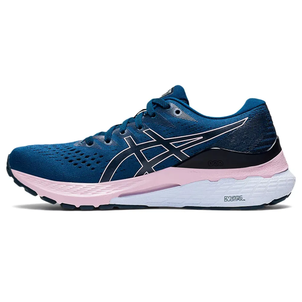 ASICS Women's Gel-Kayano 28 Running Shoe (Mako Blue/Barely Rose)