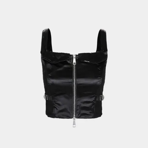 BADBLOOD  |Casual Style Nylon Sleeveless Street Style Plain Logo