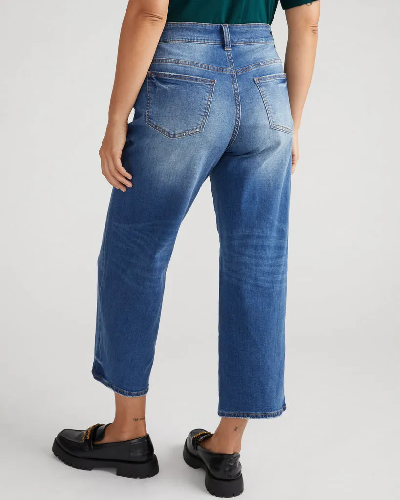 Bae Boyfriend Crop Jeans - Princeton Blue