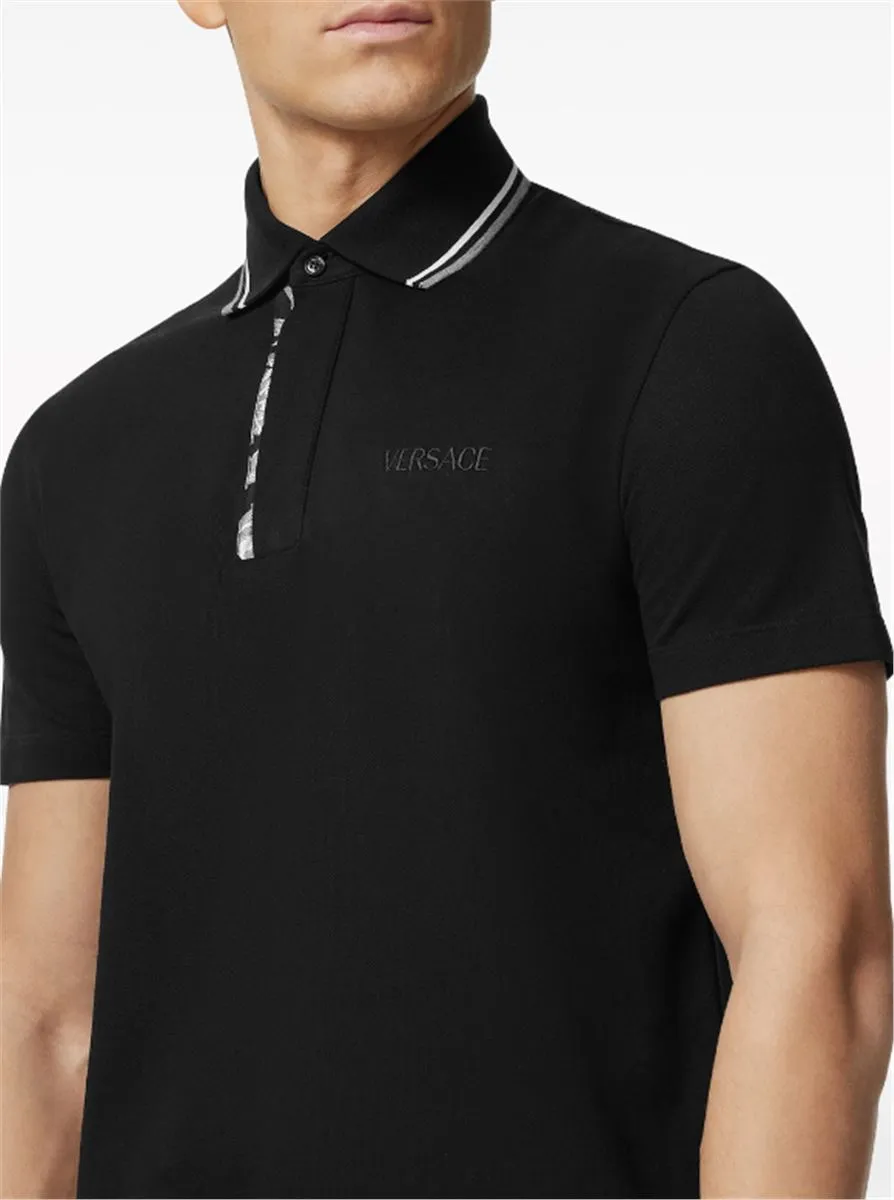 BAROCCO EMBROIDERED POLO SHIRT