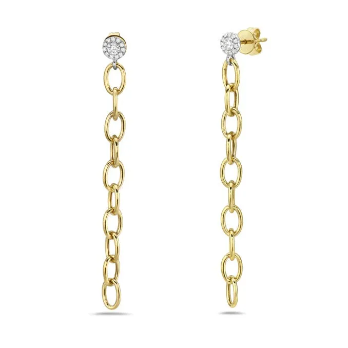 Bassali - Sona 14K Yellow Gold Chain Earrings