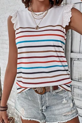 Bea Striped Tank Top - Will Ship 4/5