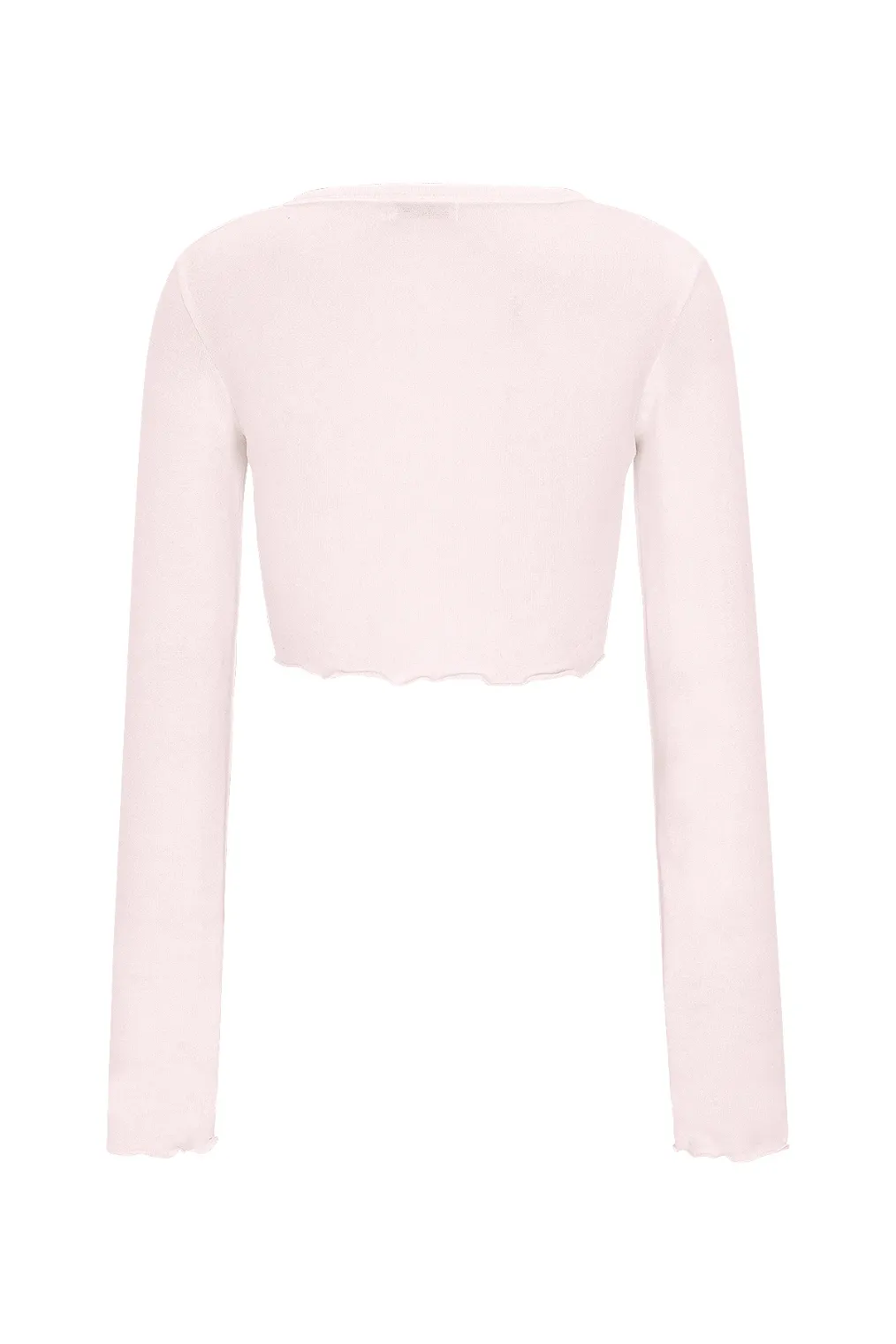 BELLIALEU  |Street Style Long Sleeves Plain Logo Cropped Tops Cardigans