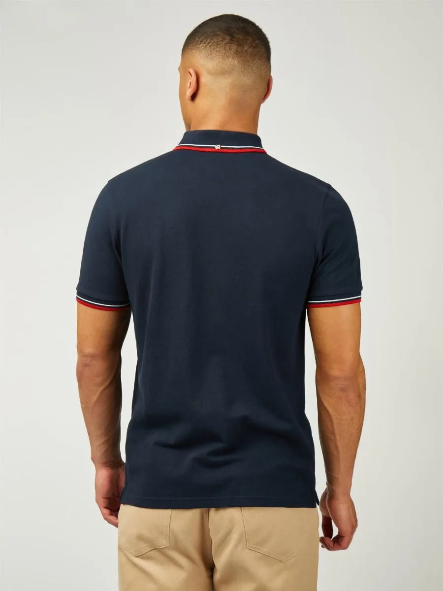 Ben Sherman Signature Pique Polo Shirt Dark Navy