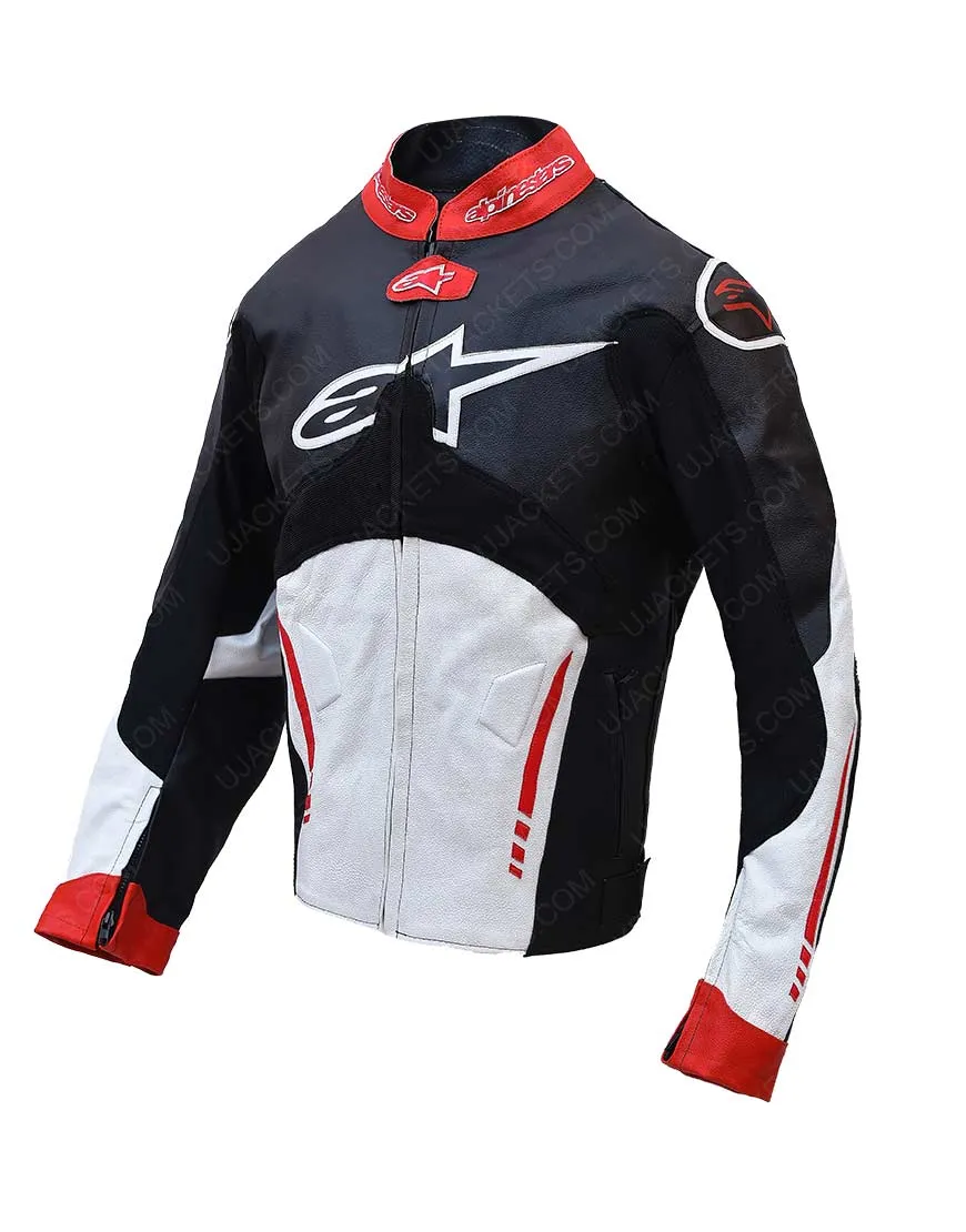 Biker Leather Racing Alpinestars Atem Jacket - Racing motorcycle jacket