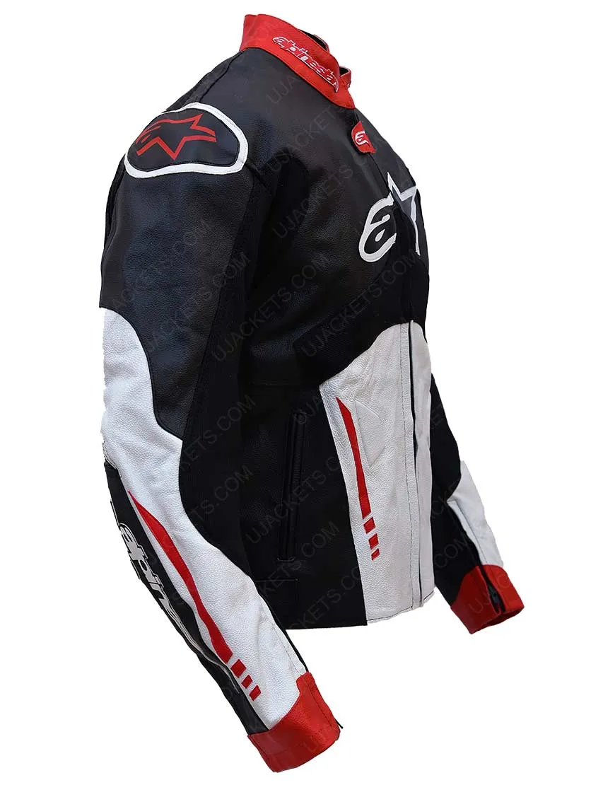 Biker Leather Racing Alpinestars Atem Jacket - Racing motorcycle jacket