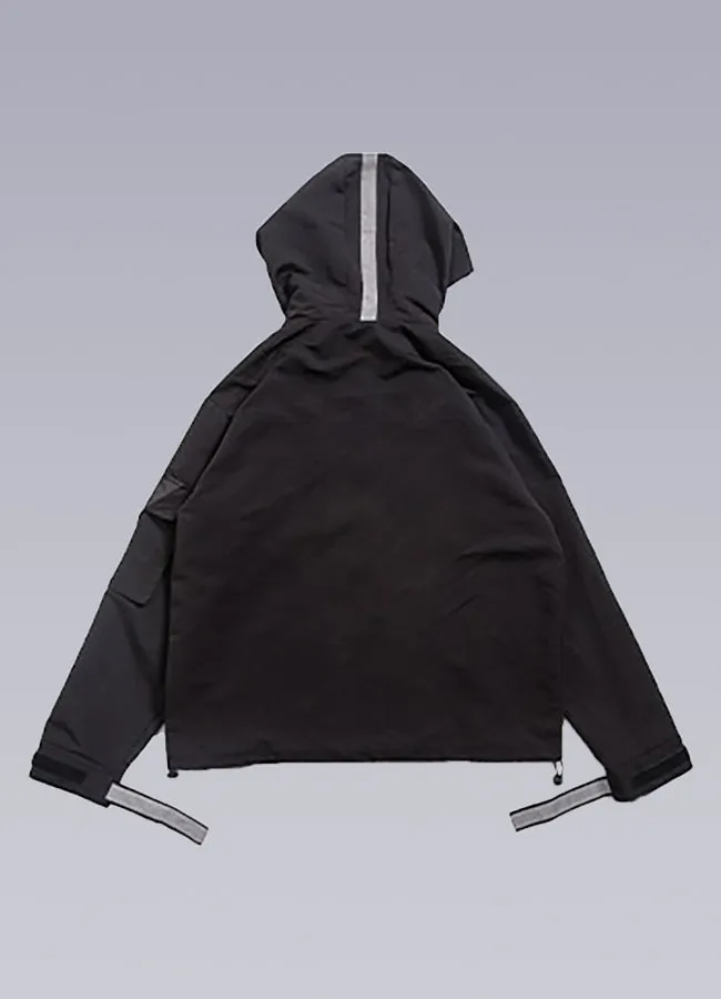 black techwear jacket