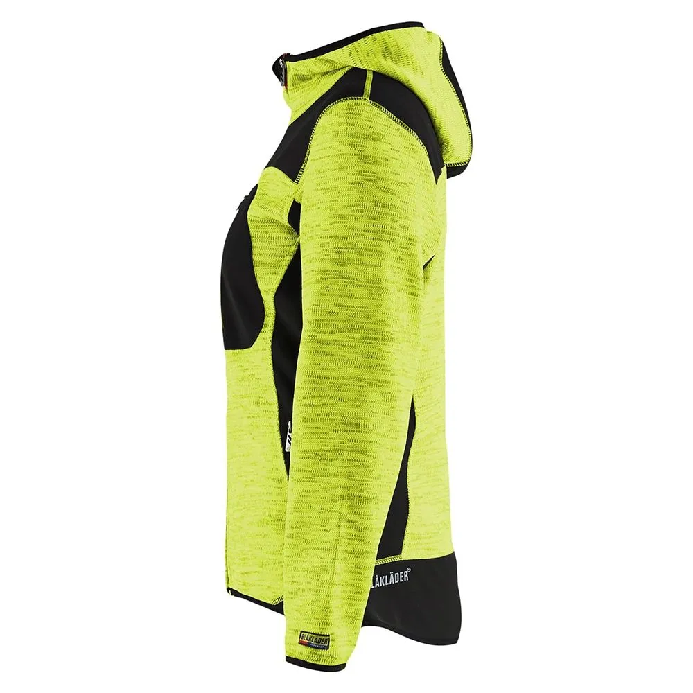 Blåkläder 4931-2117 Women's Knitted Jacket with Softshell - High Vis