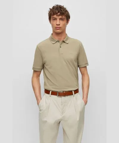 Boss Pallas Cotton polo shirt with embroidered logo