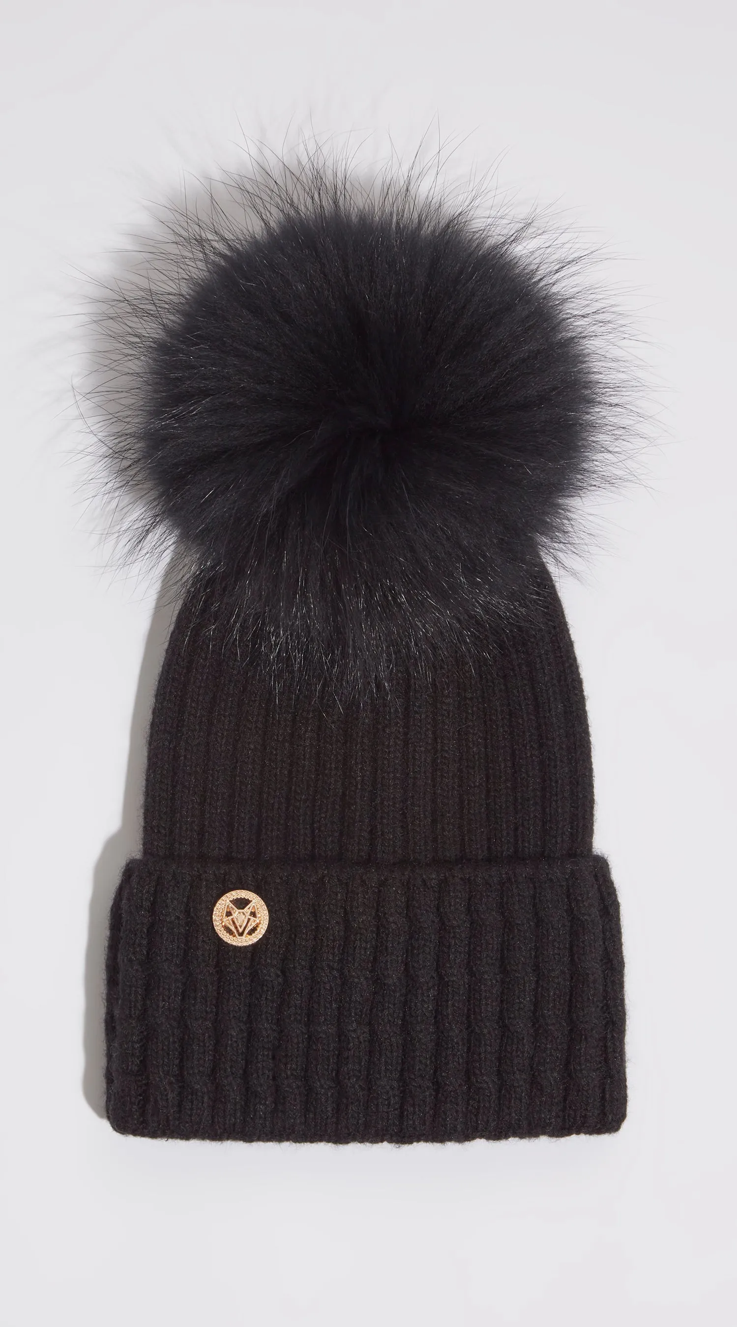 Boston Pom Pom Hat - Black