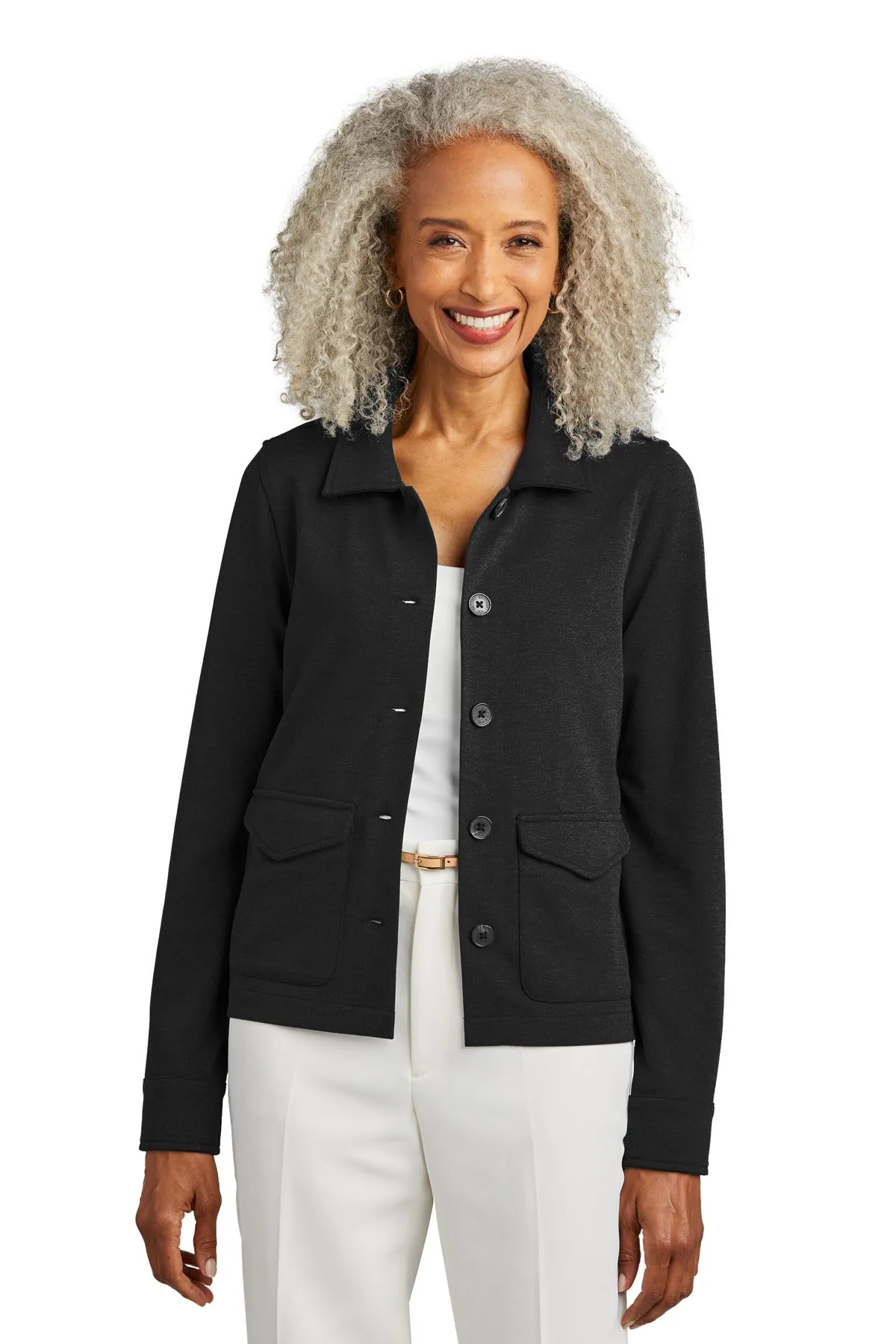 Brooks Brothers Women's Mid-Layer Stretch Button Jacket. BB18205