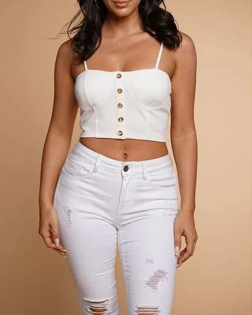 Cameron Stretch Twill Bustier