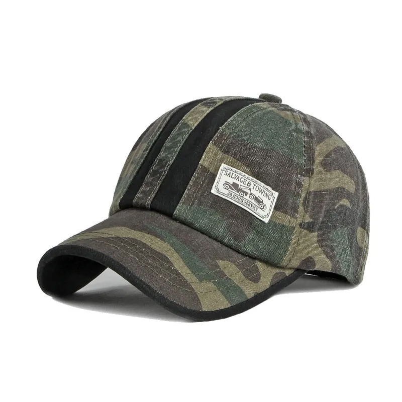 Camouflage Snapback Tactical Outdoor Sun Protection Baseball Cap