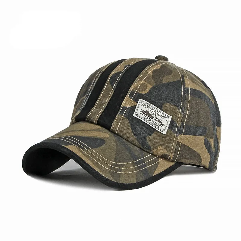 Camouflage Snapback Tactical Outdoor Sun Protection Baseball Cap