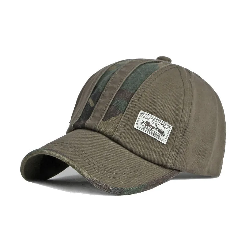 Camouflage Snapback Tactical Outdoor Sun Protection Baseball Cap