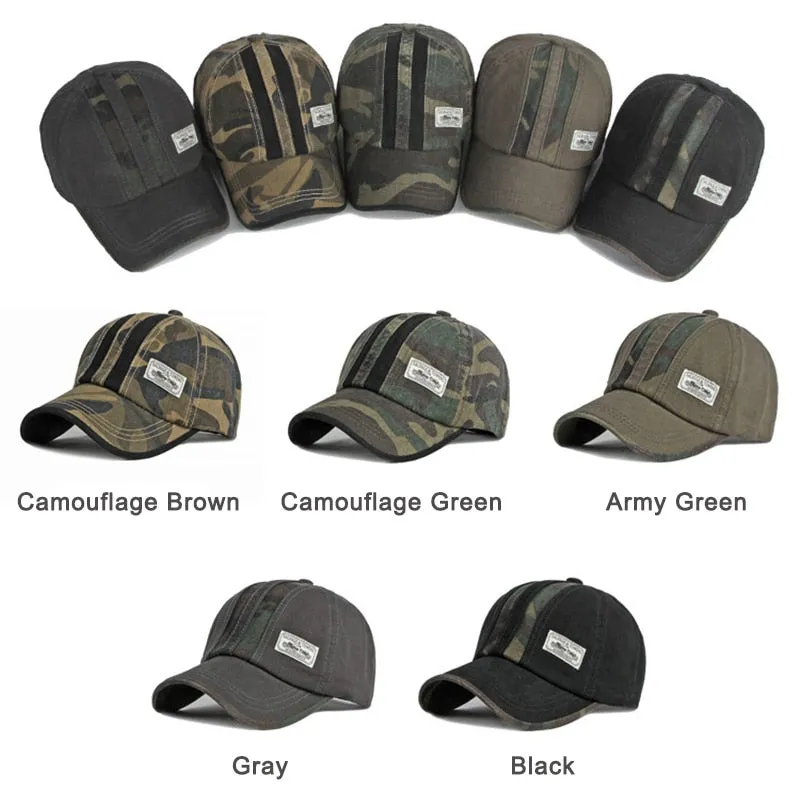 Camouflage Snapback Tactical Outdoor Sun Protection Baseball Cap