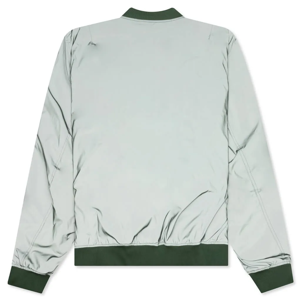 Classic Bomber w/ Leather Patch - Green