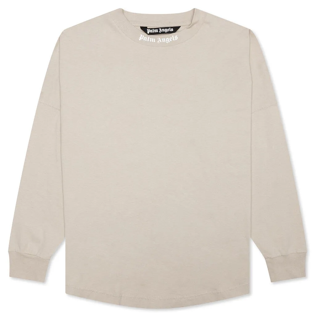 Classic Logo Over Tee L/S - Beige/White