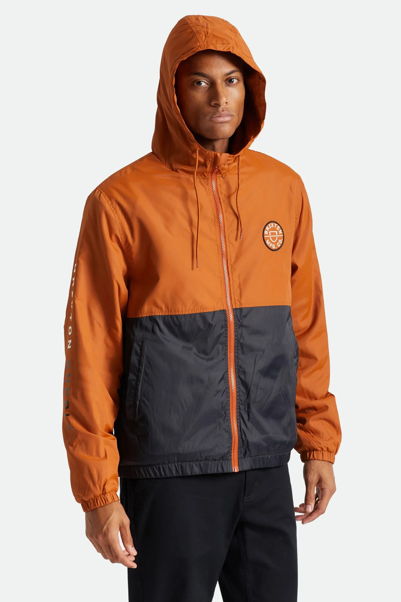 Claxton Crest Lined Hood Jacket - Caramel/Black