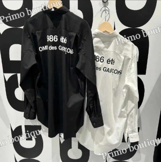 COMME des GARCONS  |Plain Cotton Logo Designers Shirts