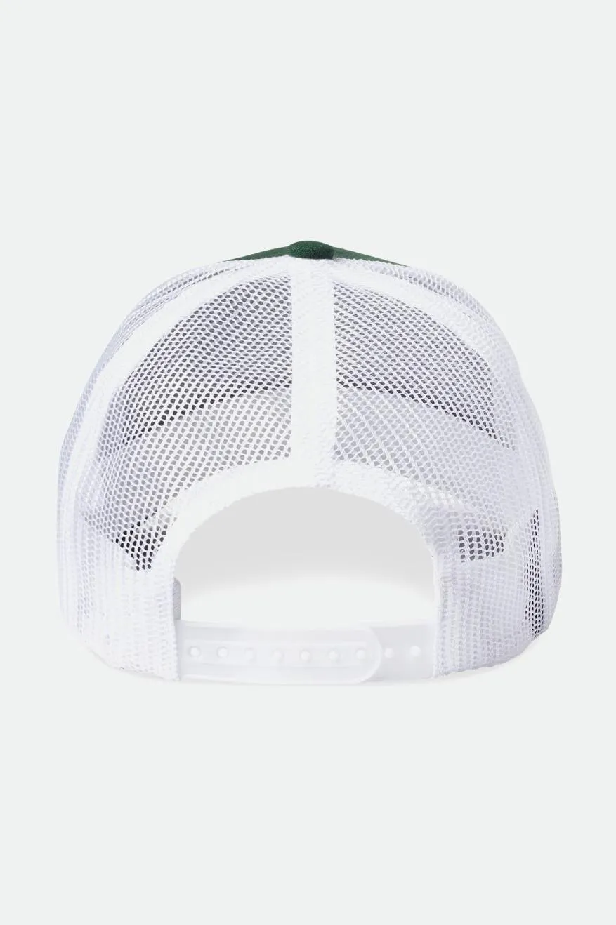 Crest Netplus MP Trucker Hat - Spruce/White