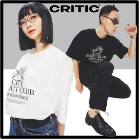 CRITIC  |Unisex Street Style Logo T-Shirts