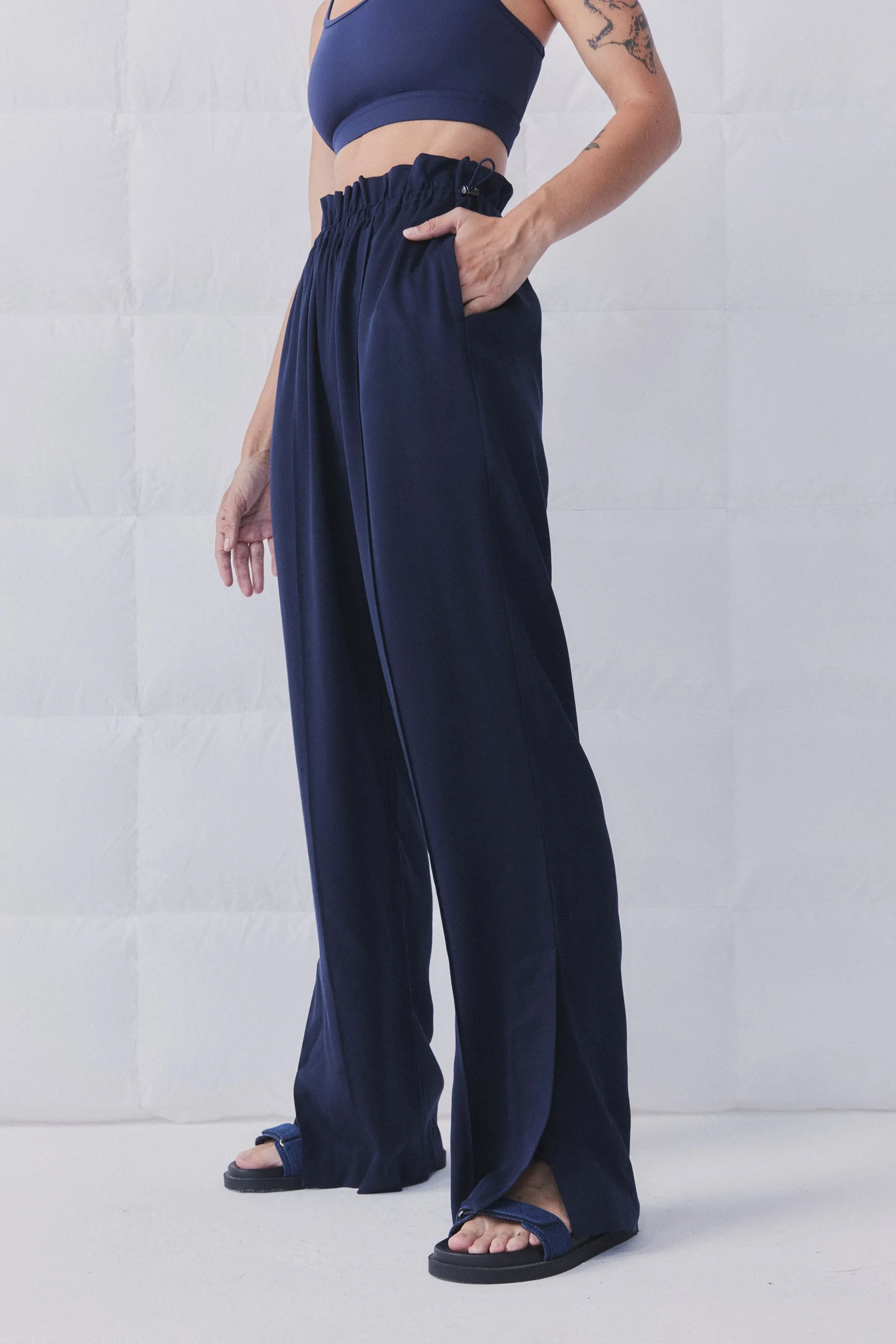 D-Luxe Split Hem Wide Leg Pant