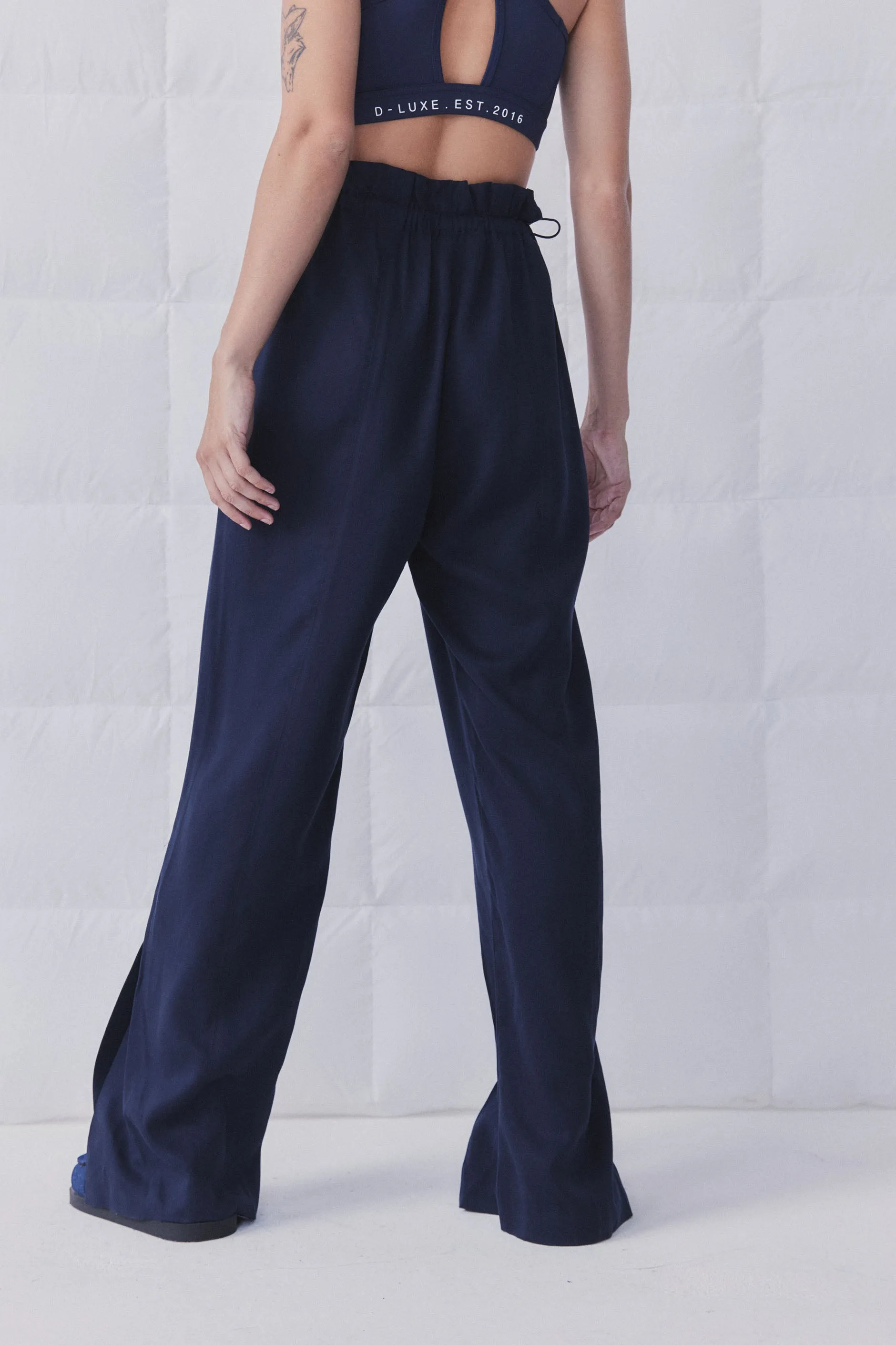 D-Luxe Split Hem Wide Leg Pant