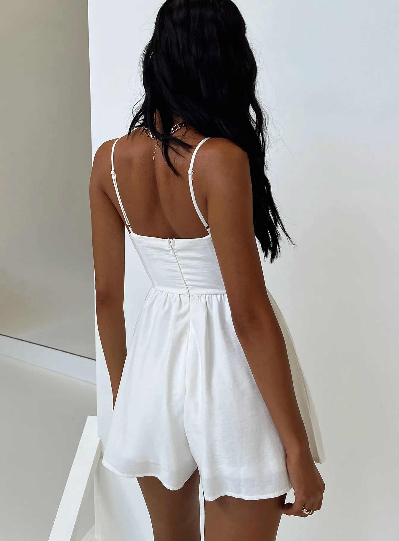 Della Playsuit White