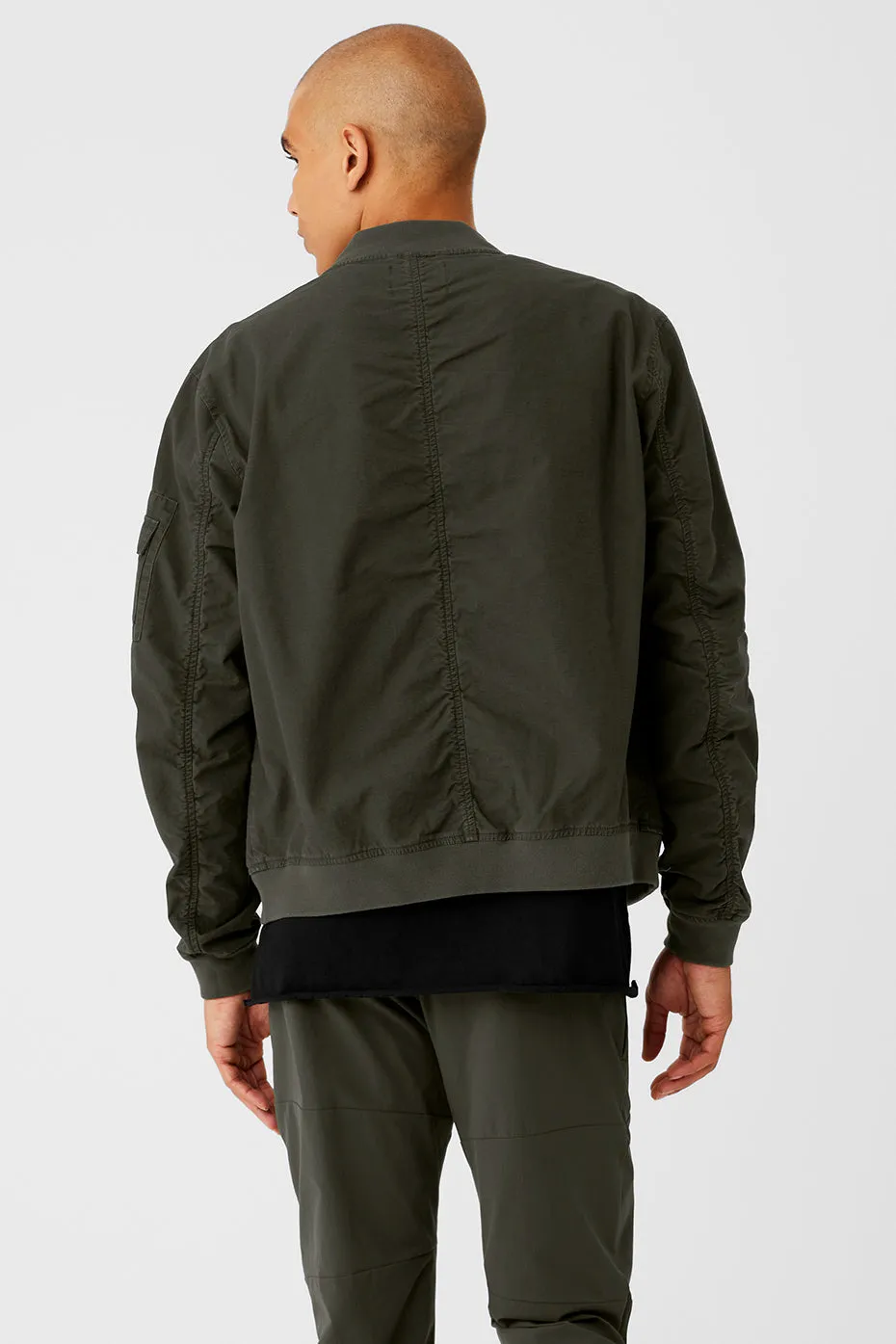 Division Ripstop Bomber Jacket - Stealth Green