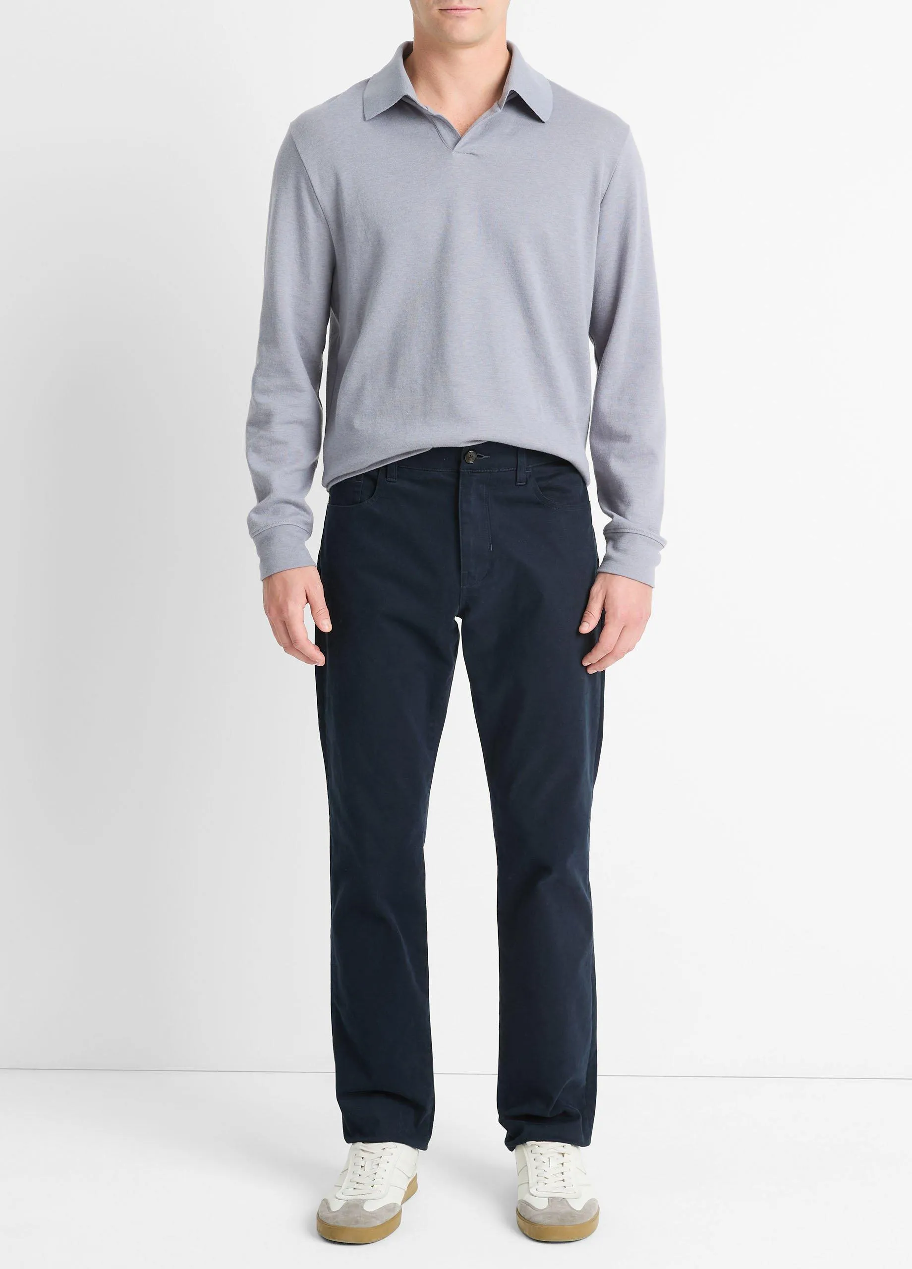 Dylan Slim 5-Pocket Peached Stretch-Cotton Pant