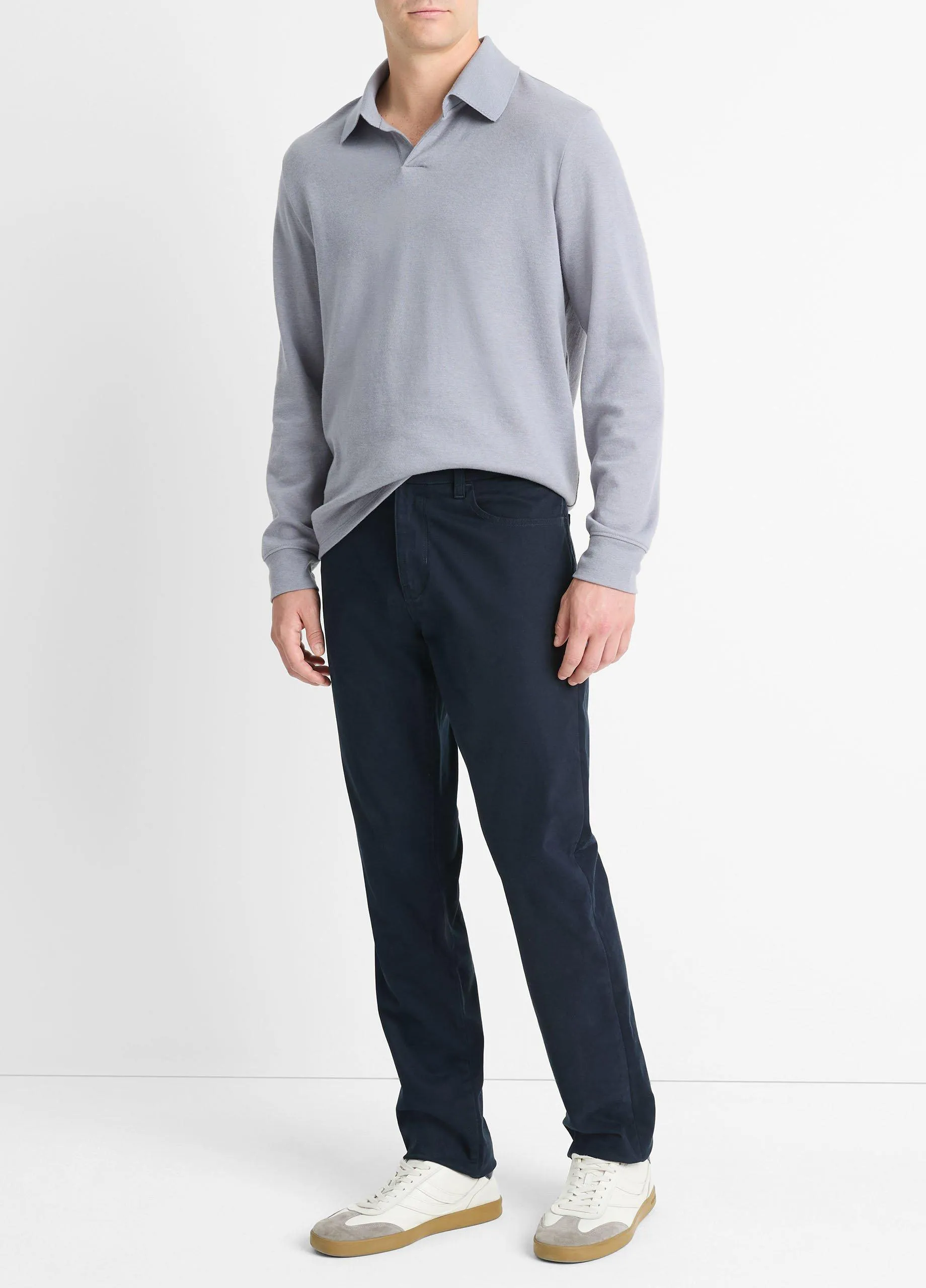 Dylan Slim 5-Pocket Peached Stretch-Cotton Pant