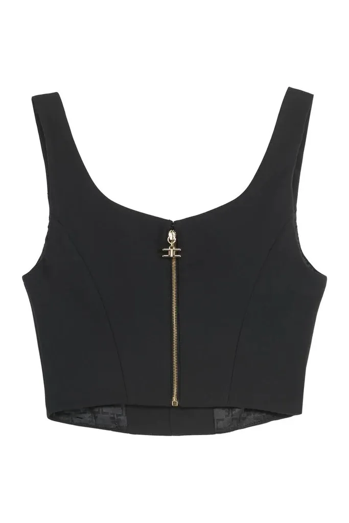 ELISABETTA FRANCHI  |Casual Style Sleeveless Plain Party Style Elegant Style