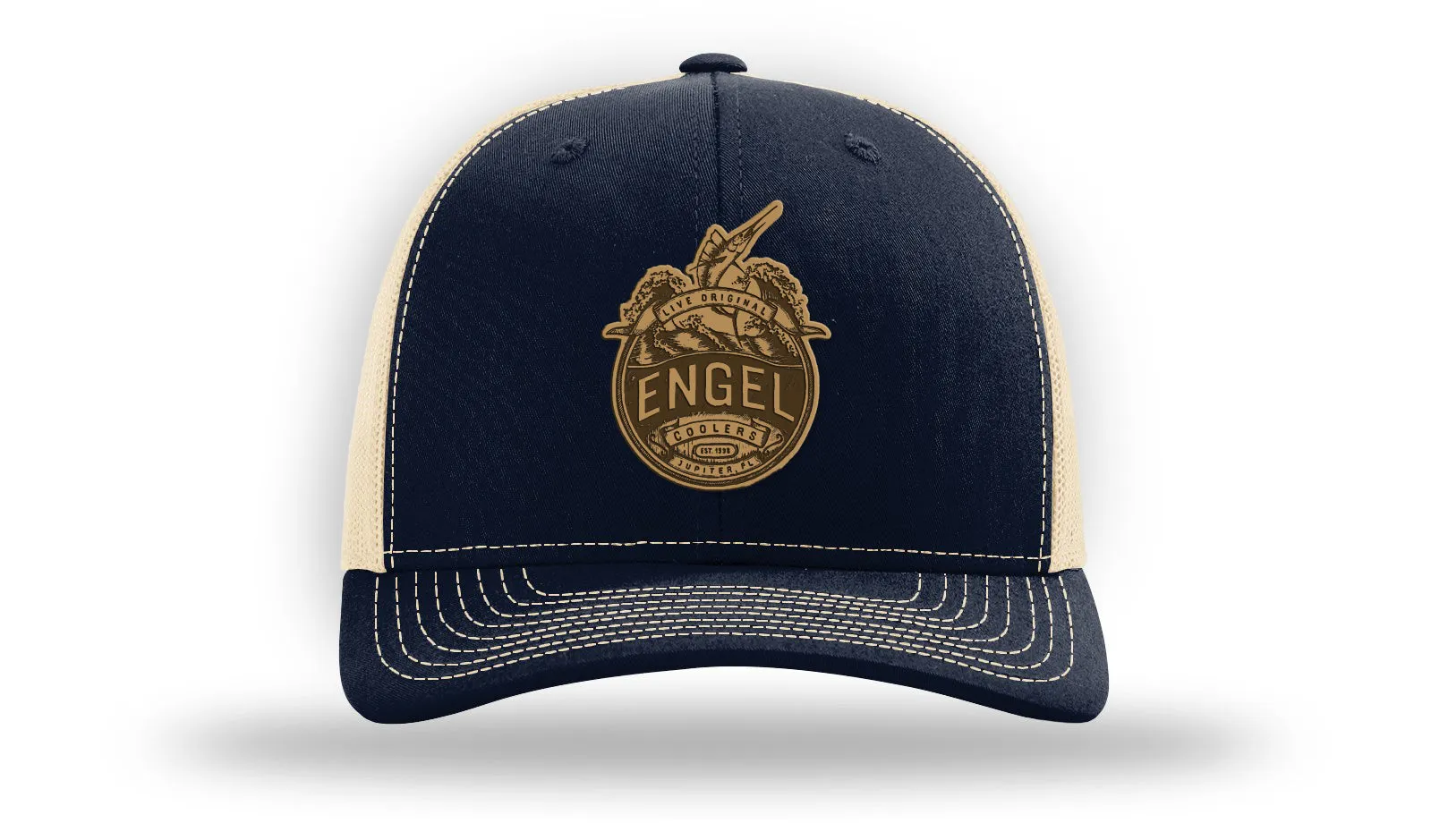 Engel Columbia Navy & Khaki 112 Trucker Cap by Richardson