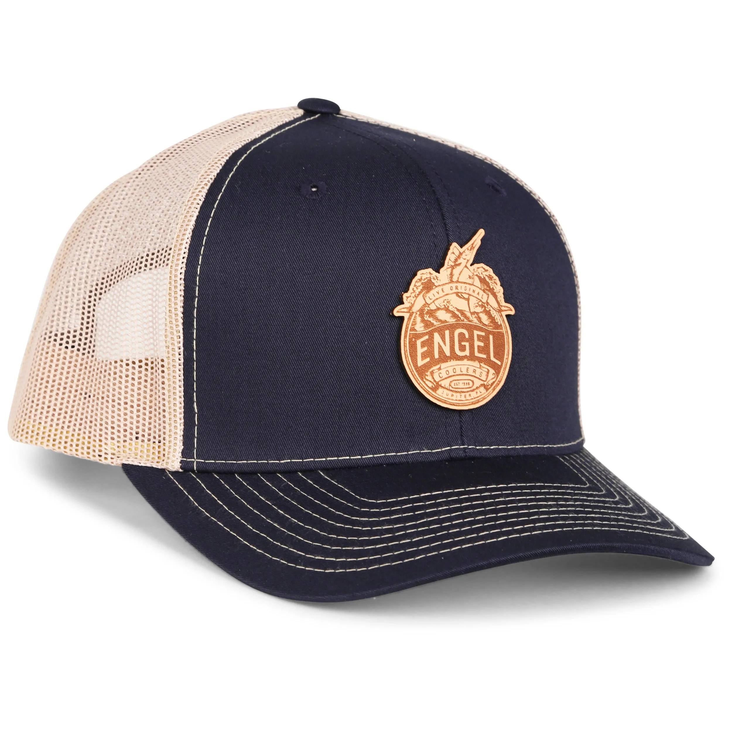 Engel Columbia Navy & Khaki 112 Trucker Cap by Richardson