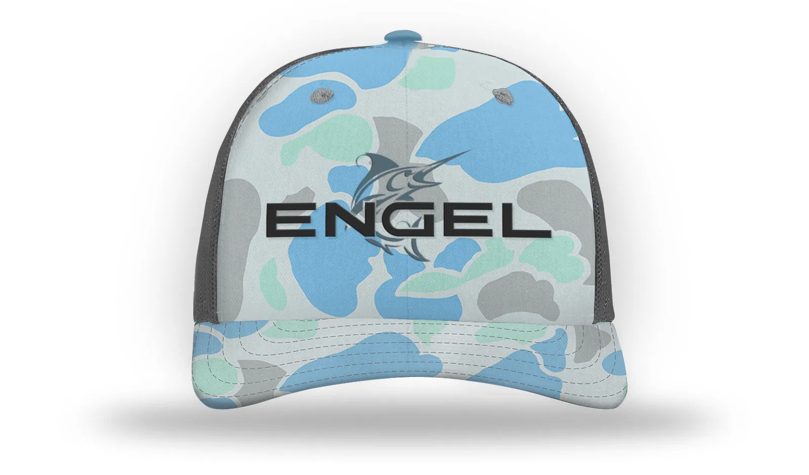 Engel Saltwater Camo & Charcoal 112 Trucker Cap by Richardson