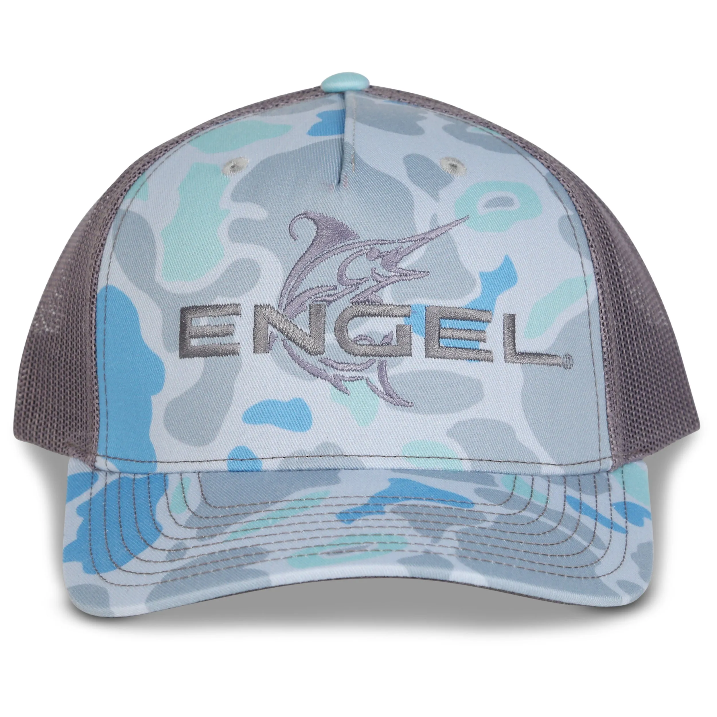 Engel Saltwater Camo & Charcoal 112 Trucker Cap by Richardson