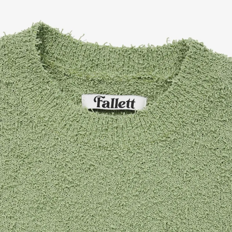 Fallett  |Street Style Plain Short Sleeves Logo Cropped Tops