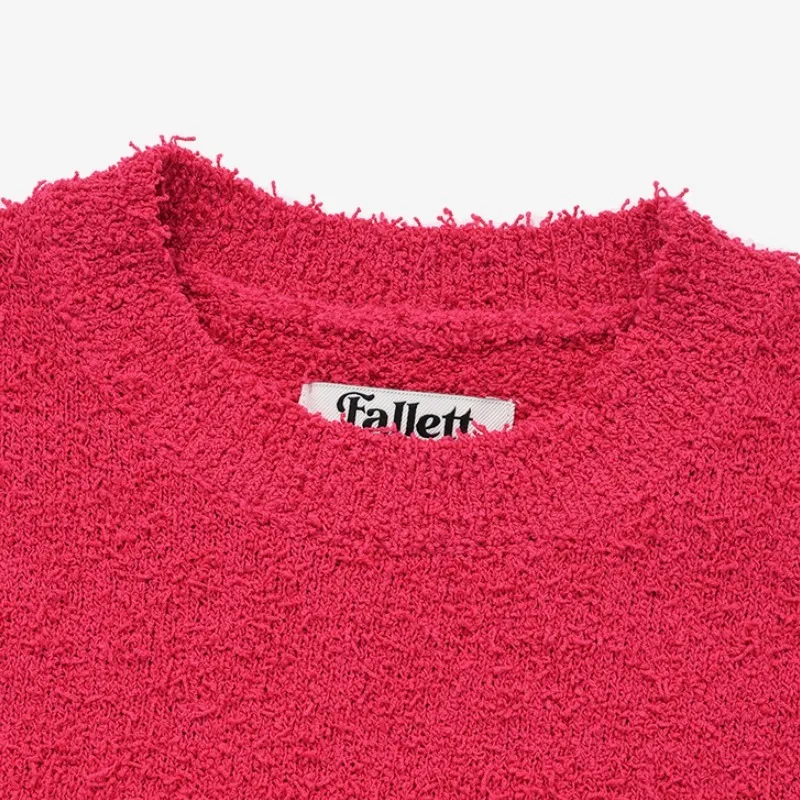 Fallett  |Street Style Plain Short Sleeves Logo Cropped Tops