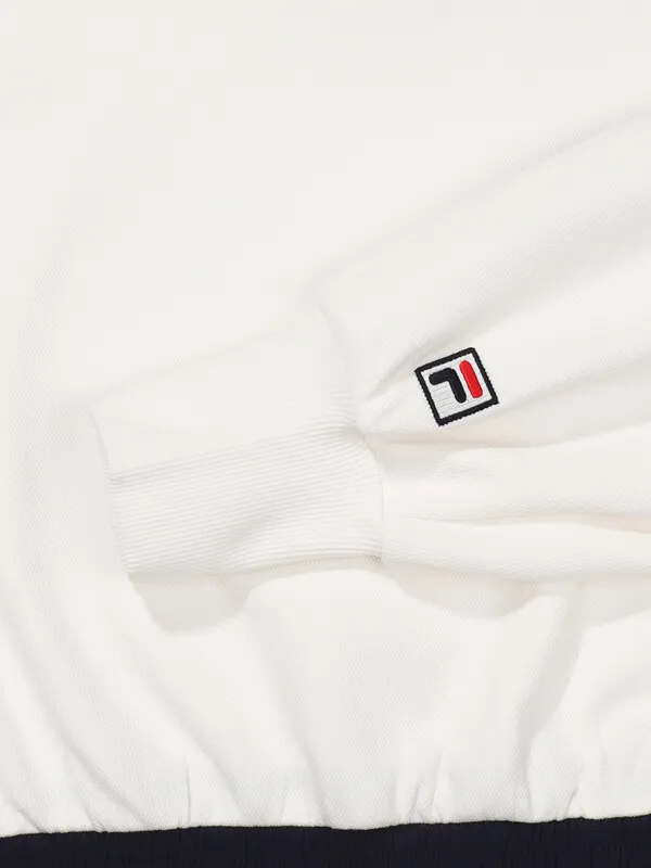 FILA  |Nylon Street Style Long Sleeves Plain Cotton Logo