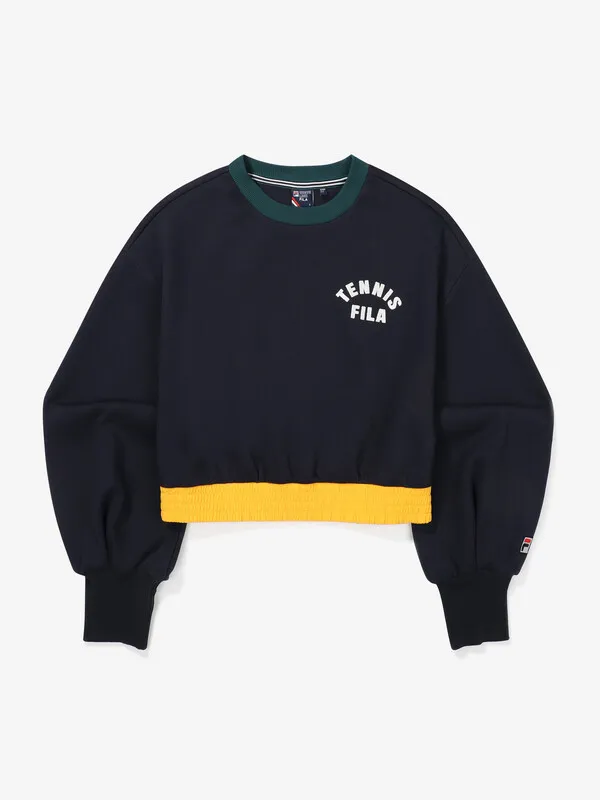 FILA  |Nylon Street Style Long Sleeves Plain Cotton Logo