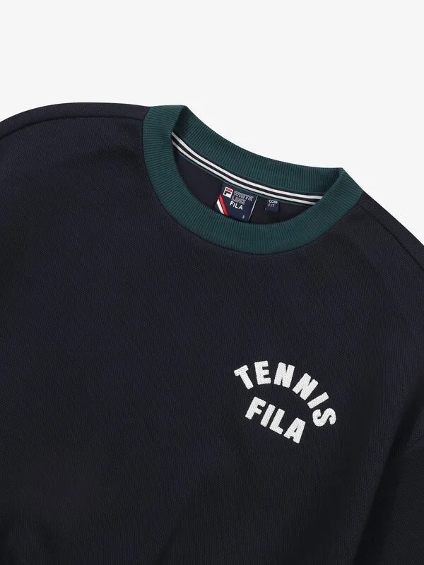 FILA  |Nylon Street Style Long Sleeves Plain Cotton Logo