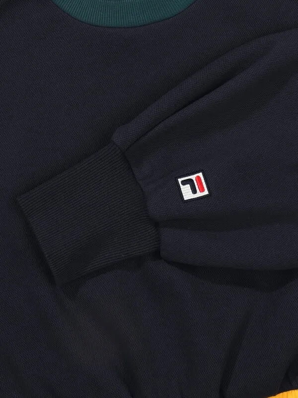 FILA  |Nylon Street Style Long Sleeves Plain Cotton Logo