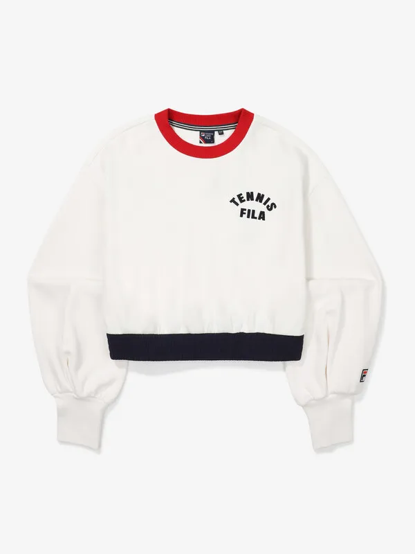 FILA  |Nylon Street Style Long Sleeves Plain Cotton Logo