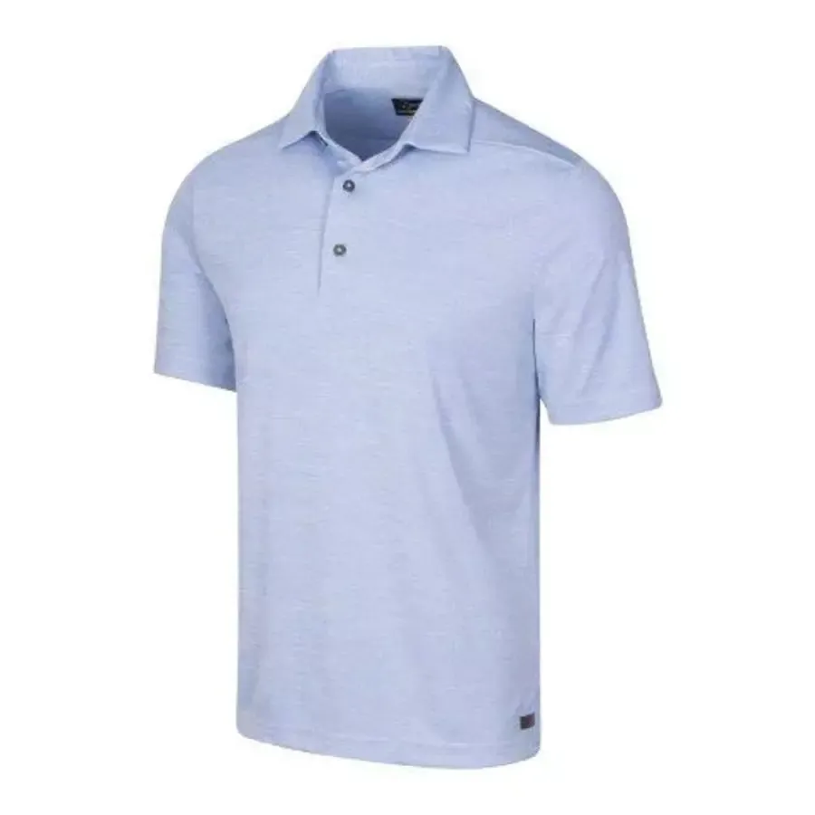 Greg Norman Heathered Polo - Ultra Blue